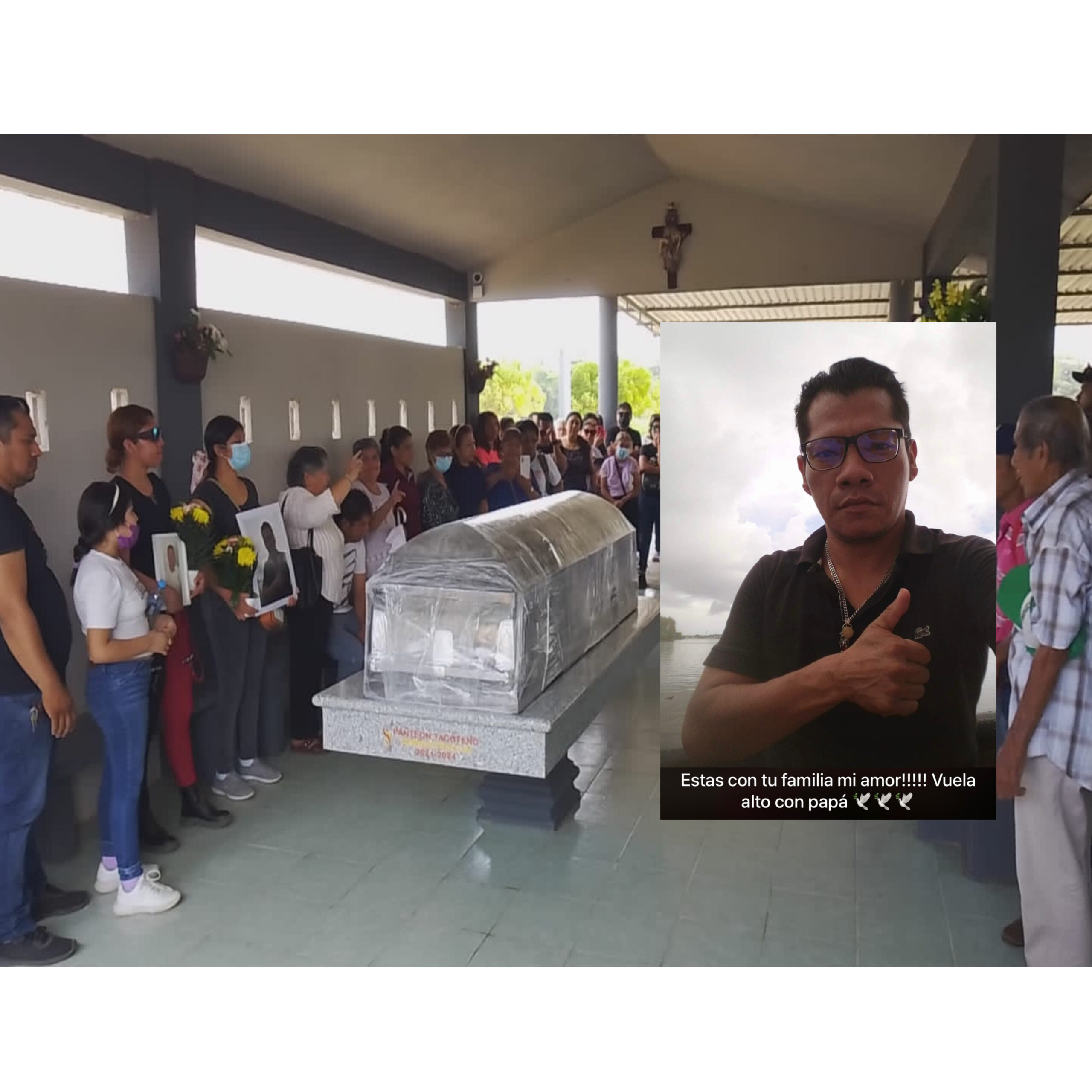 El último adiós a William, petrolero desaparecido y localizado sin vida en Pajaritos, fue sepultado en Minatitlán al sur de Veracruz
